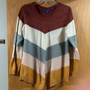 Apt. 9 Multicolor Chevron Women's Sweater